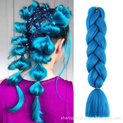 Sharopul ponytail hair extensions long jumbo ombre Braiding hair extension synthetic